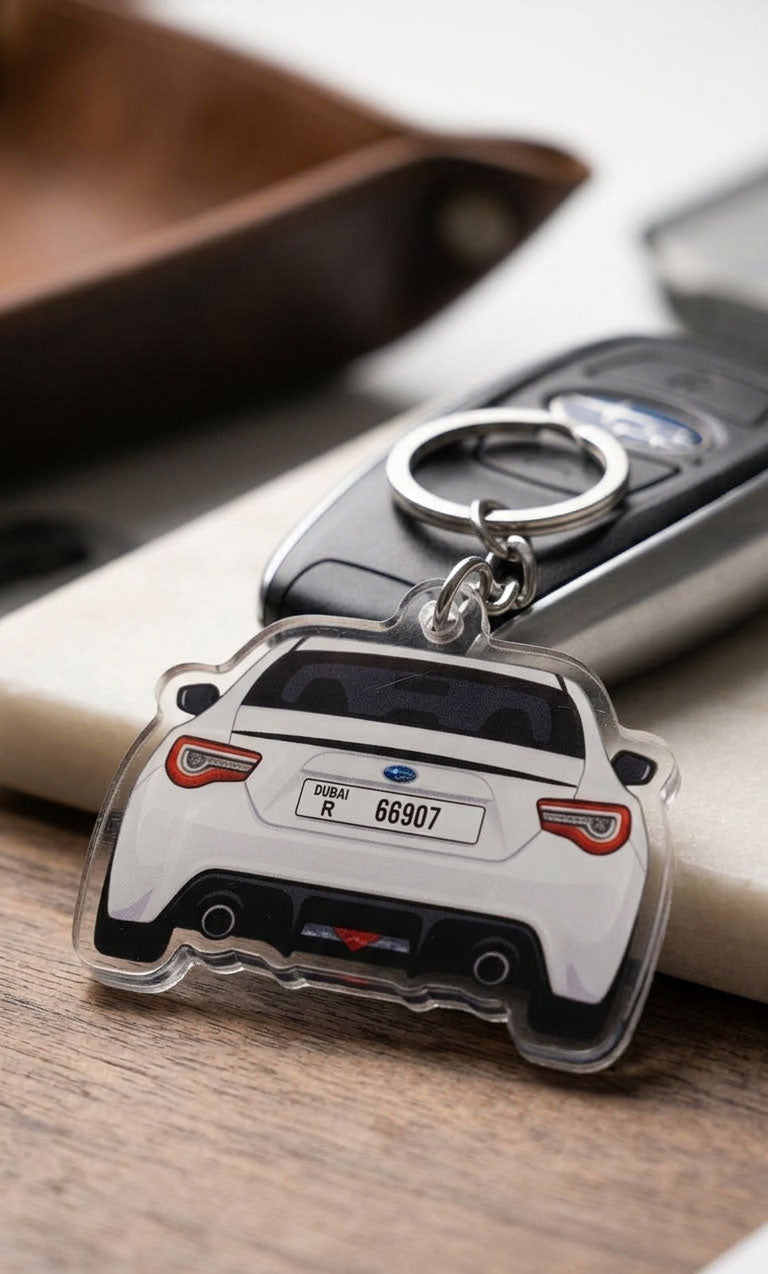 Custom Acrylic Car Keychain